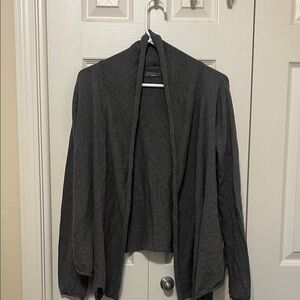 Prana 100% cotton Charcoal Open Front Cardigan